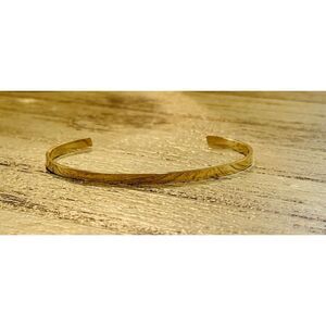 Minimalist Gold Cuff‎ Bracelet Elegant Adjustable Bangle-Women Classic Jewelry